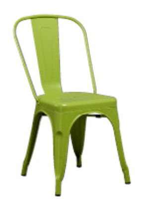 La chaise française de café en métal de mode, métal durable d'Overstock préside l'application d'intérieur